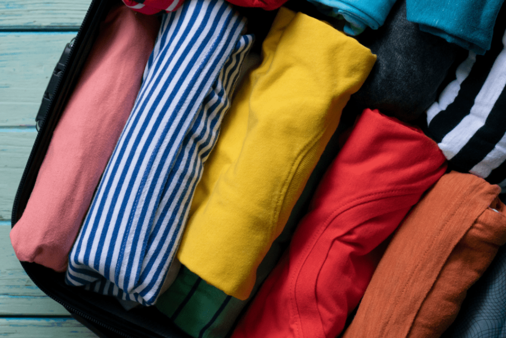 Učinkovito pakiranje - rolanje oblačil